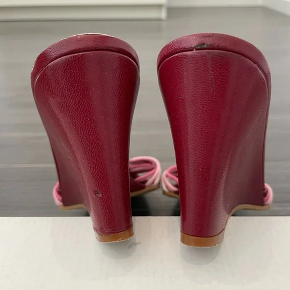 Banana Republic “Cara” red leather wedges in size 7 - Picture 5 of 5